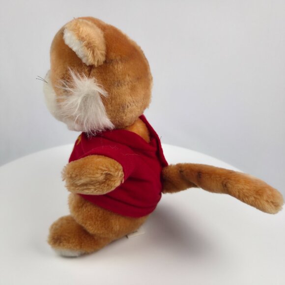 9" VINTAGE 1981 HALLMARK SHIRT TALES TYG STUFFED ANIMAL PLUSH TOY ORANGE TIGER - Picture 2 of 6